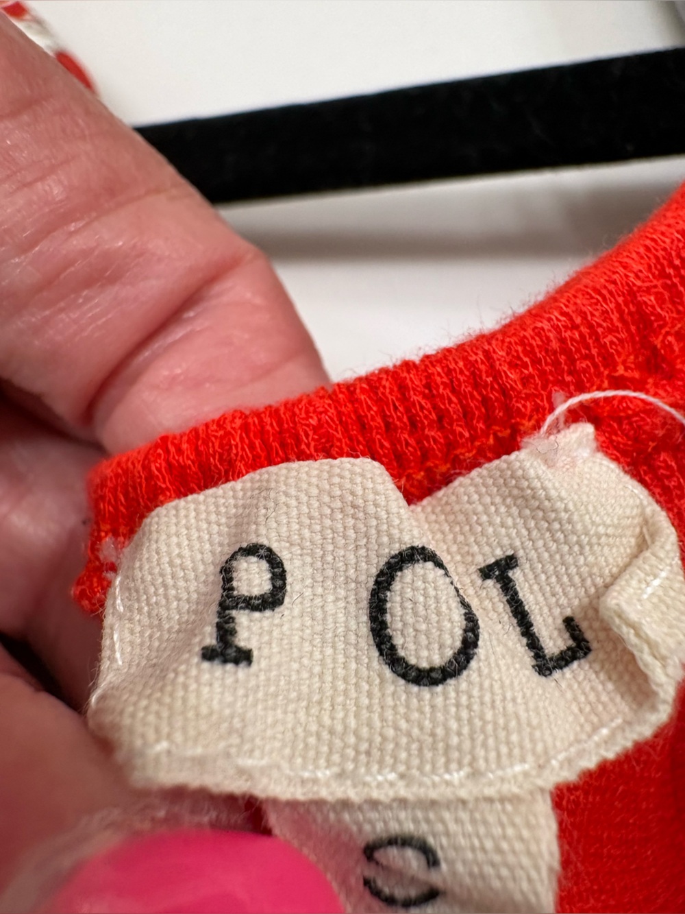 POL Red Patchwork V-Neck Button Front Cami - Picture 3 of 4